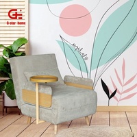 Fauteuil inclinable à siège unique pour maison moderne avec cadre en bois canapé-lit en tissu mobilier pour salon ou hôtel