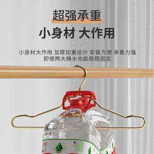 ไม้แขวนเสื้ออลูมิเนียมหนาพิเศษ ยี่ห้อ Gao Wenhai แบบตะขอสี่เหลี่ยม สำหรับกางเกง กระโปรง และเนคไท  อุปกรณ์จัดระเบียบเสื้อผ้า ผลิตที่เมืองเหวินโจว - Product Image 1