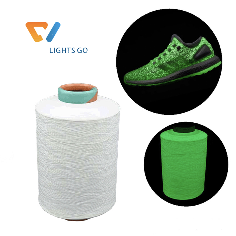 150D 100 Polyester Photoluminescent Glow in