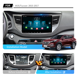 Vente chaude 10.1 "Double Din Android 14 sans fil CarPlay <span class=keywords><strong>Bluetooth</strong></span> mains libres 256G <span class=keywords><strong>autoradio</strong></span> pour IX35/Tucson 2017 - Product Image 2