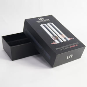 定制热销豪华定制徽标黑色两件套礼盒，带独立盖子和底座，香水瓶带礼盒包装 - Product Image 2