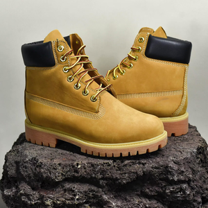 <span class=keywords><strong>Botas</strong></span> Clásicas Amarillas de Caña Alta, Impermeables, Antideslizantes y Resistentes al Desgaste, <span class=keywords><strong>Botas</strong></span> Retro Martin para Hombre y <span class=keywords><strong>Mujer</strong></span>, Zapatos de Senderismo Unisex - Product Image 3