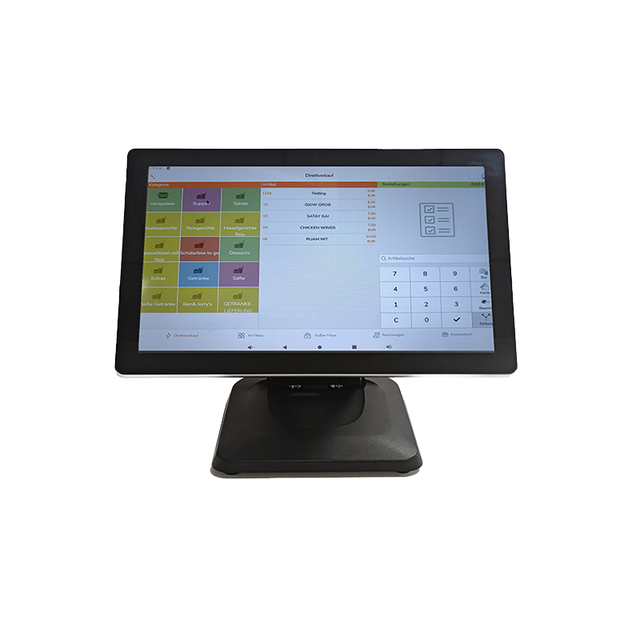 15.6-Inch Foldable Touchscreen Restaurant POS System Efficient Business Cash Register Ordering Machine for Restaurants