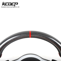 Volant en fibre de carbone LED compatible avec Volkswagen MK7 Golf 7 GTI Passat Polo Scirocco 2014-2018 GTD GTS GTE GLI R-Line R CC MK6