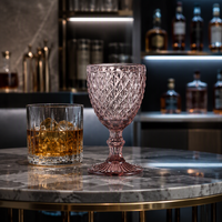 Verres à vin transparents modernes, épais et durables, pour hôtels et cadeaux, capacité 240/300 ml, style gobelet, vente en gros