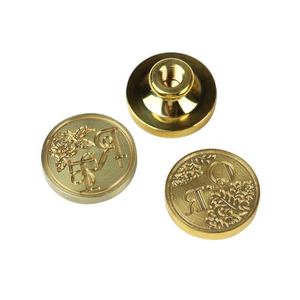 Timbres à <span class=keywords><strong>cire</strong></span> personnalisés sur mesure, sceaux en cuivre, <span class=keywords><strong>sceau</strong></span> rond en laiton - Product Image 1
