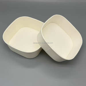 Tazón para Ensalada/Caja para Ensalada/Tazón de Papel Kraft con Tapa/Contenedor Desechable para Alimentos de 500ML 750ML 900ML, Precio de Fábrica - Product Image 3