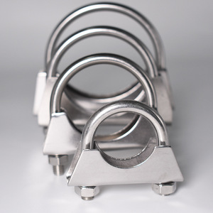YUEYANG Stainless Steel <b>U</b>-bolt M8 Pipe <b>Clamp</b> Polished Series 310 40mm Maximum Inside Diameter General Industry Use - Product Image 2