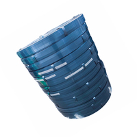 Sangle d'emballage manuelle en acier trempé bleu, 16/19/25/32 mm, haute résistance à la traction, sangle métallique durable pour l'ingénierie, vente en gros