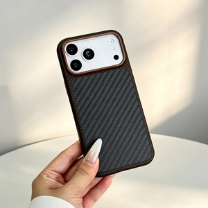 เคสลายคาร์บอนไฟเบอร์สุดหรูสำหรับ iPhone 17 Pro Max เคสกันกระแทกแบบแม่เหล็กสำหรับ Samsung - Product Image 1