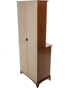 Buffet de cocina clásico con aparador y puertas Gabinete de cocina alto independiente <span class=keywords><strong>Despensa</strong></span> Fácil de organizar Cosas y microondas - Product Image 6