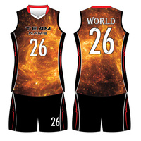 Jersey Voli Tanpa Lengan Desain Khusus Pria dengan Cetak Sublimasi untuk Wanita