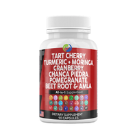 Supplément de racine de betterave à base de plantes Ausreson OEM Acide urique TOUT en UN Capsules d'extrait de cerise pour le nettoyage et la désintoxication