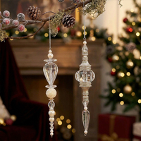 Adornos y Colgantes Transparentes de Alta Calidad LANTINGXU para Decoración de Árboles y Paredes, Colgantes Navideños Festivos Personalizados