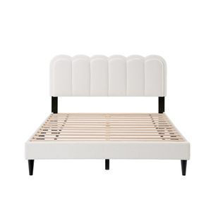 Luxury Modern Minimalist <b>Bed</b> Set <b>Single</b> Double Sizes Upholstered Soft Velvet Leather Fabric <b>Storage</b> for Home Hotel Bedroom - Product Image 5