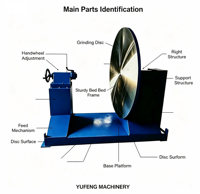 Machine de rectification et d'affûtage de disques de vannes à grande ouverture DN500-DN2000 pour la réparation des surfaces d'étanchéité