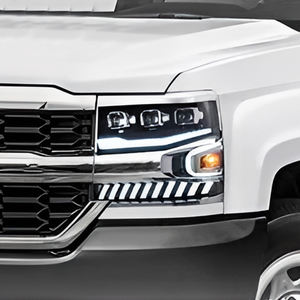 Phares automatiques pour <span class=keywords><strong>Chevrolet</strong></span> <span class=keywords><strong>Silverado</strong></span> 2016-2018 LED ensemble de lampe avant de voiture mise à niveau lentille de projecteur accessoires de lumières dynamiques - Product Image 2