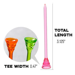 ทีตีกอล์ฟยางใสแบบชั้นเดียว ทนทาน ยี่ห้อ Passen New Ultra-Fine ขนาด 8.3 ซม. รับทำโลโก้ มีหลายสี พร้อมส่ง - Product Image 4