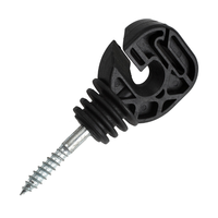 Zelftappende schroef-in ringisolator voor 0,8 inch tape, 0,16 inch draad, elektrische afrasteringspaal isolator voor paarden en vee