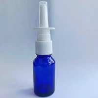 Flacon compte-gouttes en verre de 60 ml avec mini cuillère distributrice, flacon de rangement portable pour poudre, idéal pour le snuff et les poudres fines à emporter