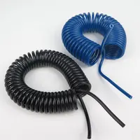 Air Compressor Pneumatic Recoil Spiral Flexible Spring Coiled Watering Air Compressor Self Coiling Curly Air Brake Hose