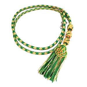 Cinturón Pectoral Litúrgico con Borlas para Obispos, Sacerdotes, Ceremonia Eclesiástica, Cinturón Pectoral Verde y Dorado para Cruz - Product Image 4