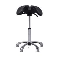 Chaise de laboratoire ergonomique réglable en mousse PU noire de haute qualité, antistatique