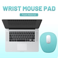 Tapis de souris en mousse à mémoire de forme PC couleur personnalisée Support de clavier en silicone Joli tapis de souris de jeu Accessoires d'ordinateur pour le bureau
