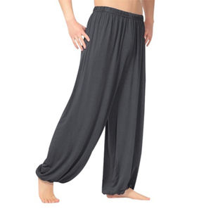 Pantalons de <span class=keywords><strong>yoga</strong></span> hommes décontracté couleur unie pantalons baggy danse du <span class=keywords><strong>ventre</strong></span> <span class=keywords><strong>Yoga</strong></span> sarouel pantalons pantalons de survêtement à la mode vêtements de danse amples - Product Image 4