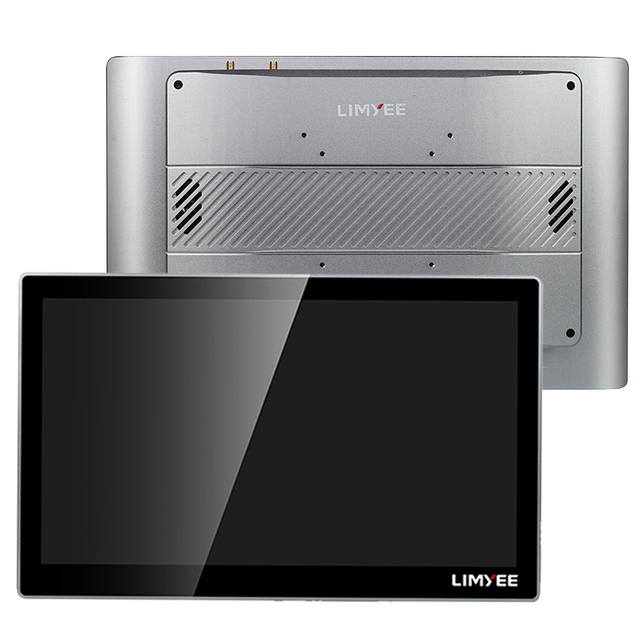 15.6 Inch Rugged Pos Fanless  Front Io Mini Panel Pc With Battery All in One Desktop Touch Screen Industrial Computer