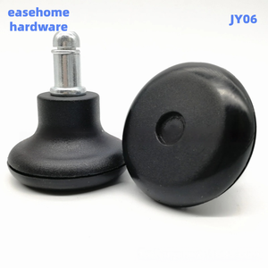 2 Zoll Schwarze PU-Festrollen Bürostuhl-Zubehör Drehstuhlrollen Chefsessel-Rollen Geräuscharm Verschleißfest Easehome JY06 - Product Image 5