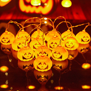 Guirlandes lumineuses LED en forme de citrouille, lanternes décoratives d'Halloween pour fêtes, maison, vacances, pendentifs lumineux - Product Image 2
