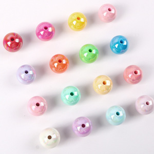 Acrylic Ab Round <b>Beads</b> 8-16mm Loose <b>Beads</b> For Bracelet Making Jewelry Crafting Accessories - Product Image 4