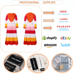 Ensemble deux pièces pour femmes D420, haut à manches longues à col rond, <span class=keywords><strong>jupe</strong></span> plissée à imprimé contrasté, ensemble <span class=keywords><strong>jupe</strong></span> deux pièces pour femmes - Product Image 6