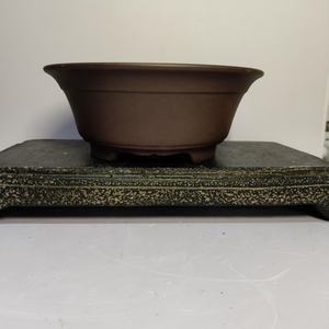 Buatan tangan Yixing pasir ungu Pot Bonsai bulat - Product Image 2