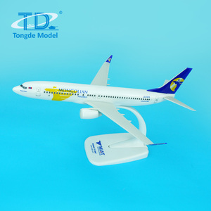 เครื่องบินจำลอง MIAT มอนโกเลียแอร์ไลน์ ขนาด 1:<span class=keywords><strong>200</strong></span> รุ่น <span class=keywords><strong>B737</strong></span>-800 ทำด้วยมือ ปรับแต่งได้ วัสดุพลาสติก ของที่ระลึกสะสม - Product Image 1