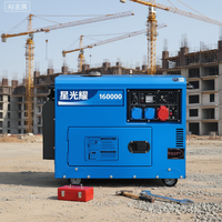 Générateur mobile 10KVA 5KW XGY-10 monophasé 400V/230V/220V 50/60Hz 24V DC, démarrage à froid, refroidissement par eau, 1800 tr/min, haute efficacité, AVR