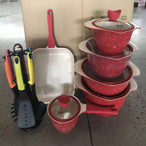 2023 Keuken Huishoudelijke Kookgerei <span class=keywords><strong>Set</strong></span> Anti-Aanbaklaag Kookgerei <span class=keywords><strong>Set</strong></span> <span class=keywords><strong>Dessini</strong></span> 18 Stuks - Product Image 2