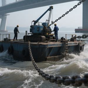 Hot Dip galvanizado <span class=keywords><strong>16mm</strong></span> G4 âncora cadeia resistente às intempéries durável para aplicações marinhas - Product Image 2