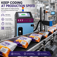 Printer UV Inkjet Industri untuk Lini Produksi Kemasan Makanan dengan Data Variabel, Kode QR, dan Pengkodean Online Kecepatan Tinggi