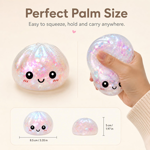 Juguete Antiestrés en Forma de Bollo al Vapor, Material PU, Taba Mochi, Juguete Sensorial para Apretar, Creativo y Divertido, Venta al Por Mayor - Product Image 3