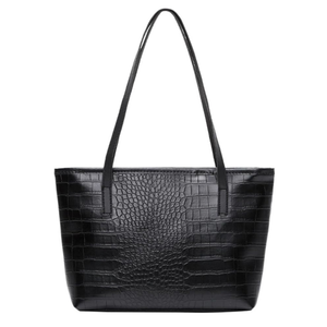 Women Trendy Faux Leather Tote Shoulder Handbag with Top <b>ZIP</b> Closure Large Capacity Ladies <b>Purse</b> Modern Elegant Casual Shopping - Product Image 5