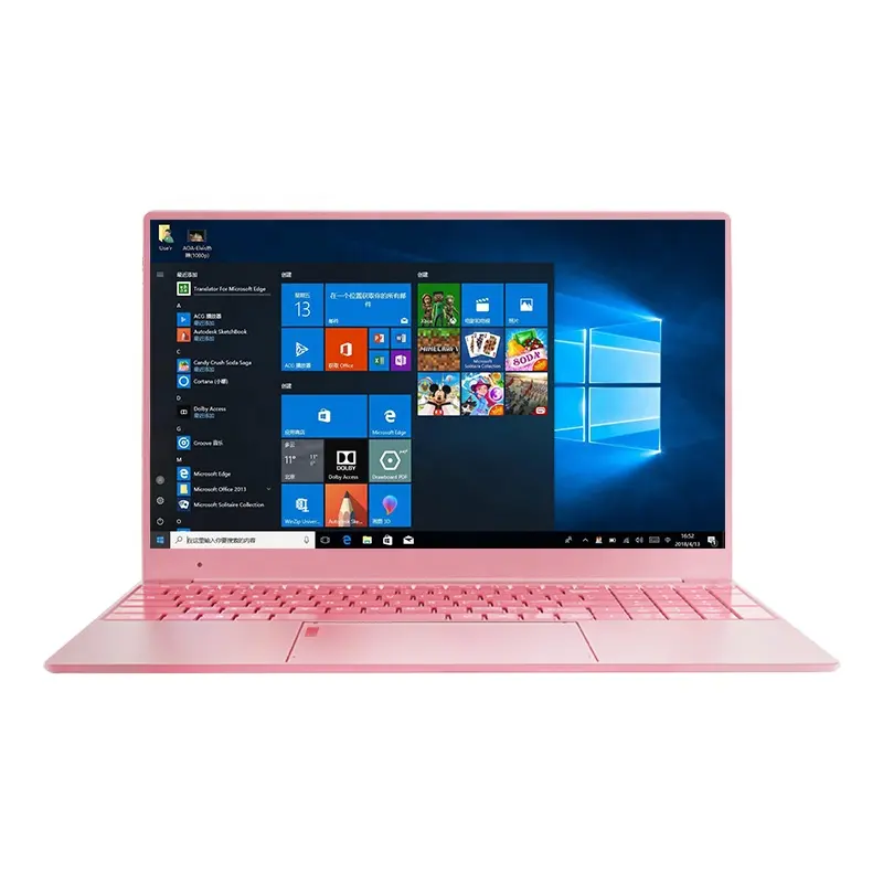 Koop Online Nieuwe 15.6 Inch N5095 Slanke Draagbare Roze Laptop Met Intel 11th Gen 16Gb Ram Ddr4 512Gb 1Tb Ssd Vingerafdruk Voor Student