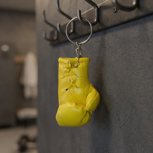 Premium Quality Men's Mini Boxing Gloves Custom Logo <b>Key</b> Ring Printed Synthetic Leather Pattern Boxing Gear Protection - Product Image 3