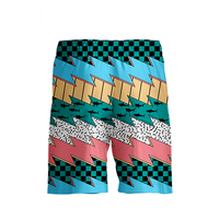 Shorts de plage personnalisés pour enfants, impression par sublimation, séchage rapide, polyester, maillots de bain pour jeunes, tissu respirant et doux, été, avec logo OEM