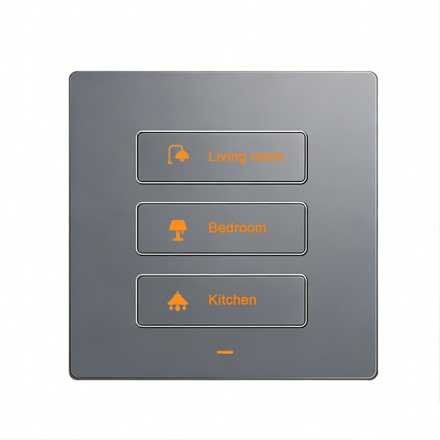 Luxury Touch Wifi Smart Light Switch (Gold/Silver Finish) - Compatible with Tuya Smart & Alexa Voice Control