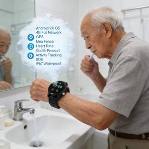 Reloj Inteligente para Personas Mayores: Llamadas 4G; Rastreo GPS; Botón SOS; Monitor de Salud; IP67 - Product Image 1