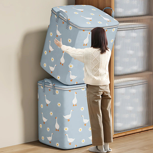 Ménage grande capacité couette boîte de rangement garde-robe Non-tissé vêtements déménagement bagage <span class=keywords><strong>sac</strong></span> vêtements couette <span class=keywords><strong>sac</strong></span> de rangement - Product Image 3