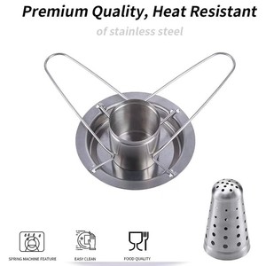 Soporte para <span class=keywords><strong>Pollo</strong></span> de Acero Inoxidable, Soporte Perforado para Aromatizar Aves con Bandeja Recolectora para Parrilla, Horno, Camping y Cocina - Product Image 5