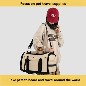 Sac de transport pour animaux de compagnie, sac de voyage souple pour chat et <span class=keywords><strong>chien</strong></span>, s'adapte sous le siège d'<span class=keywords><strong>avion</strong></span>, hauteur 24 cm, maille respirante, offre d'usine - Product Image 2